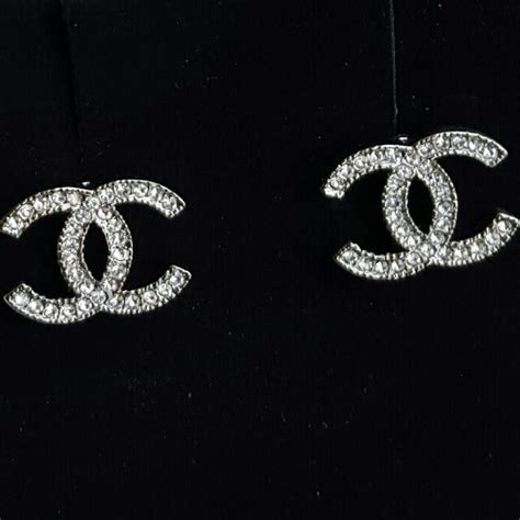 authentic Chanel double c earrings